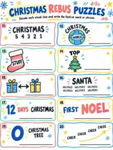Free Printable Christmas Rebus Puzzles Screenshot 02