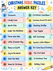 Free Printable Christmas Rebus Puzzles Screenshot 03