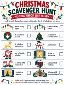 Free Printable Christmas Scavenger Hunt Screenshot 02