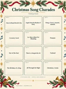 Free Printable Christmas Song Charades Screenshot 04