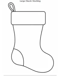 Free Printable Christmas Stocking Templates Screenshot 01
