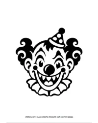 Free Printable Clown Pumpkin Stencils Screenshot 02