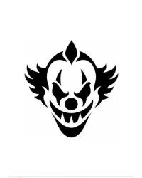 Free Printable Clown Pumpkin Stencils Screenshot 03