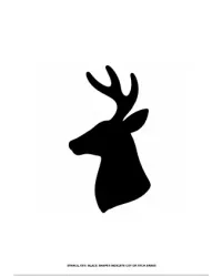 Free Printable Deer Pumpkin Carving Stencils Screenshot 02
