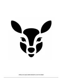 Free Printable Deer Pumpkin Carving Stencils Screenshot 03