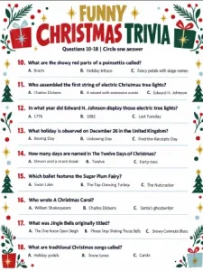 Free Printable Funny Christmas Trivia Questions & Answers Screenshot 02