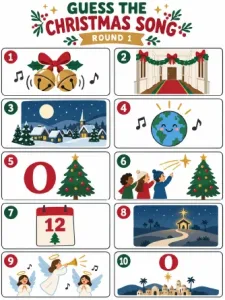 Free Printable Guess the Christmas Song Game Screenshot 01