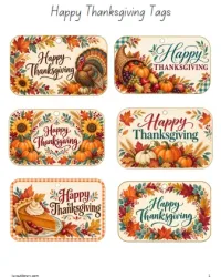 Free Printable Happy Thanksgiving Tags Screenshot 01
