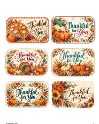 Free Printable Happy Thanksgiving Tags Screenshot 02