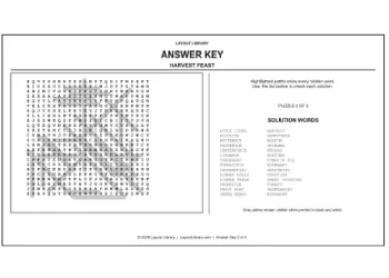 Free Printable Hard Thanksgiving Word Search Screenshot 05
