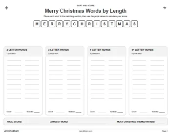 Free Printable How Many Words Can You Make From Merry Christmas Screenshot 02