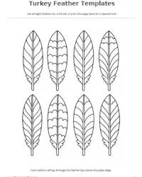 Free Printable Paper Plate Turkey Template Screenshot 02