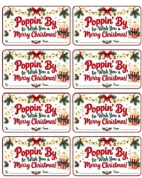 Free Printable Poppin’ By To Wish You a Merry Christmas Gift Tags Screenshot 02
