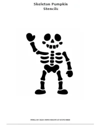 Free Printable Skeleton Pumpkin Stencils Screenshot 01