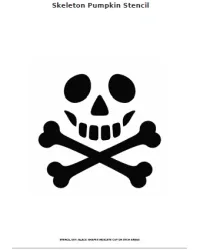 Free Printable Skeleton Pumpkin Stencils Screenshot 02