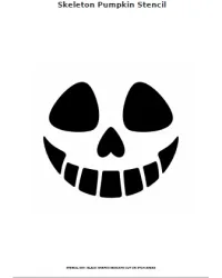 Free Printable Skeleton Pumpkin Stencils Screenshot 03