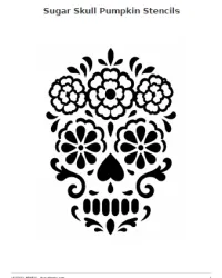 Free Printable Sugar Skull Pumpkin Stencils Screenshot 01