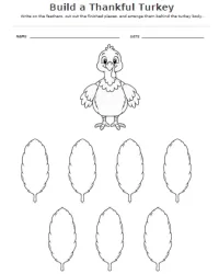 Free Printable Thankful Turkey Screenshot 03