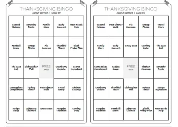 Free Printable Thanksgiving Bingo for Adults Screenshot 04