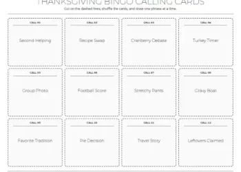 Free Printable Thanksgiving Bingo for Adults Screenshot 06