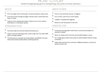 Free Printable Thanksgiving Bingo for Adults Screenshot 08