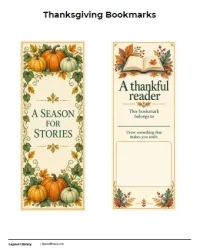 Free Printable Thanksgiving Bookmarks Screenshot 03