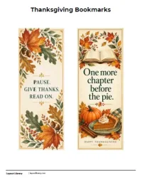Free Printable Thanksgiving Bookmarks Screenshot 05