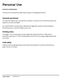 Free Printable Thanksgiving Bookmarks Screenshot 06