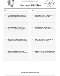 Free Printable Thanksgiving Riddles Screenshot 01