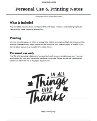 Free Printable Thanksgiving Word Scramble Screenshot 07