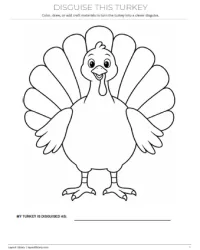 Free Printable Turkey in Disguise Templates Screenshot 01