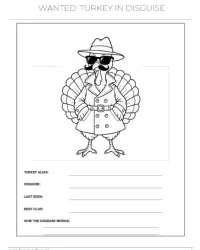 Free Printable Turkey in Disguise Templates Screenshot 03