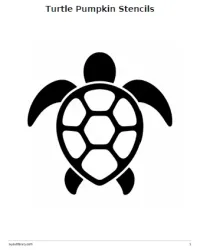 Free Printable Turtle Pumpkin Stencils Screenshot 01