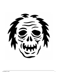 Free Printable Zombie Pumpkin Stencils Screenshot 04
