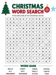 Free Printable Christmas Activity Sheets Screenshot 01