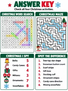 Free Printable Christmas Activity Sheets Screenshot 05