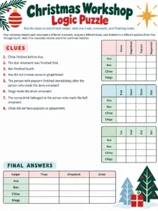 Free Printable Christmas Puzzles Screenshot 02