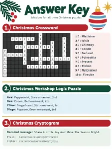 Free Printable Christmas Puzzles Screenshot 04